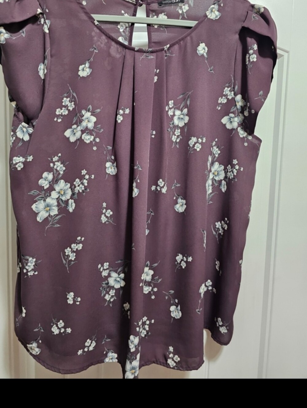 PaperMoon Plum Floral Shirt